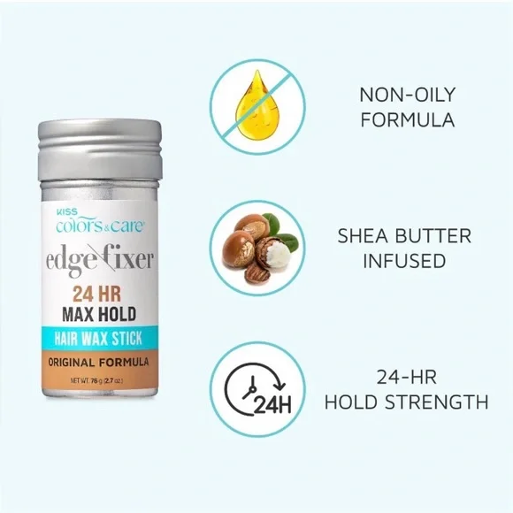 KISS Colors & Care Edge Fixer Hair Wax Styling Stick - Picture 2 of 7